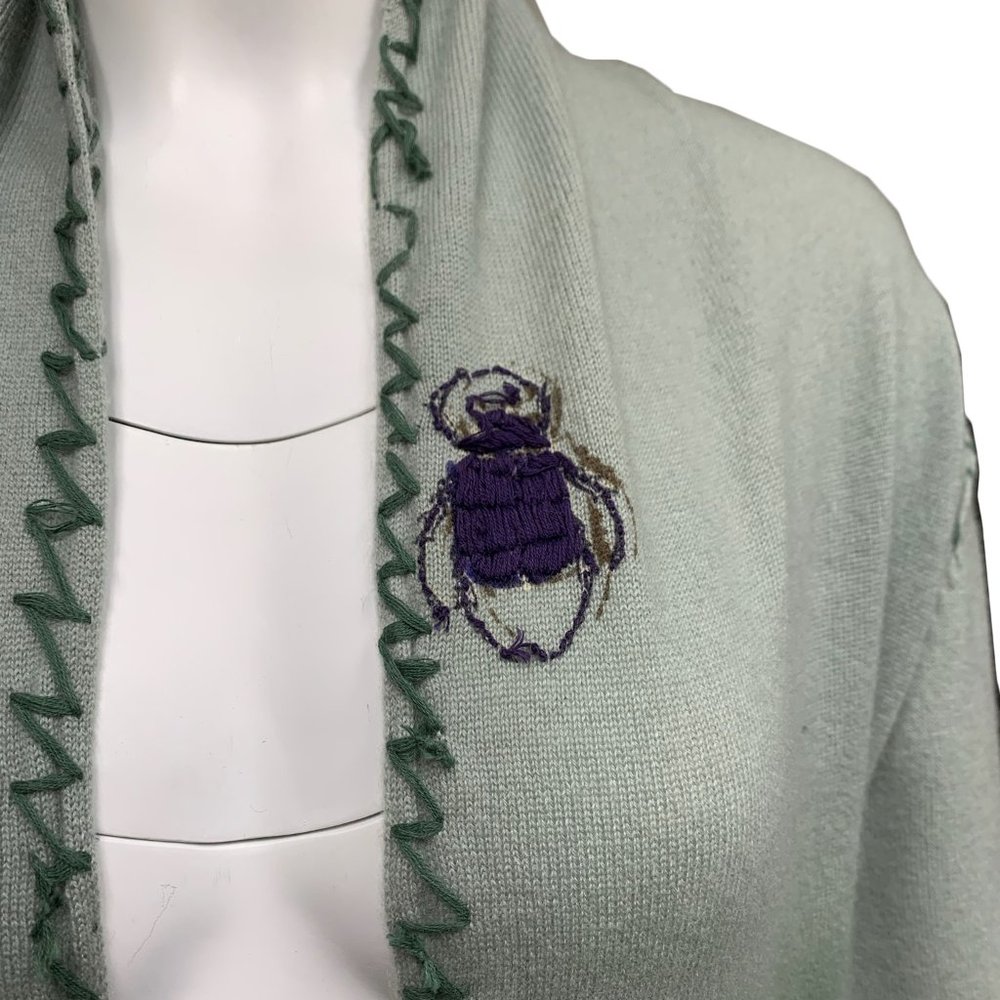 Raw7 Cashmere Coat "Guitar" - Green - Picture 3 of 11
